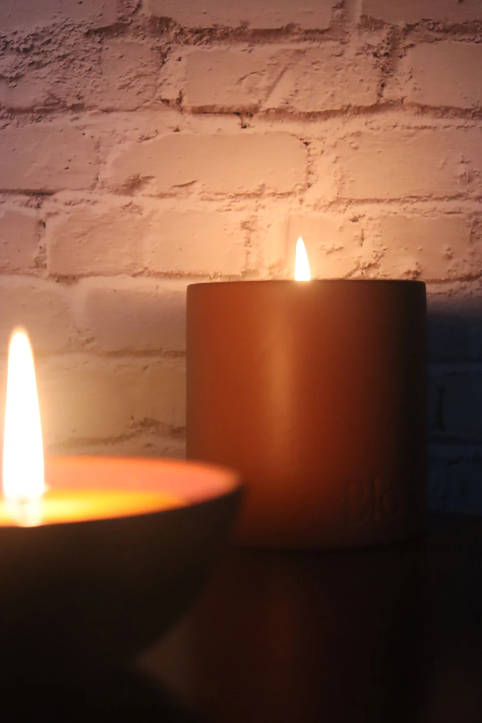 Small terracotta candle pot clay tea cup candle outdoor garden candle
