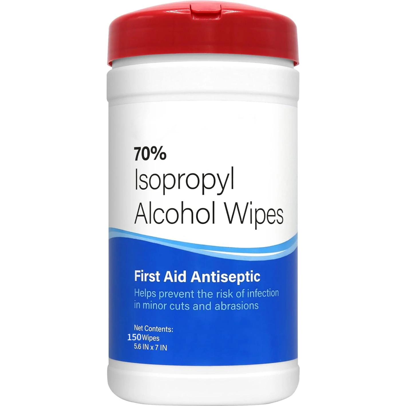 150ct  canister 70% Isopropyl Alcohol Wipes Disposable Antibacterial Wipes