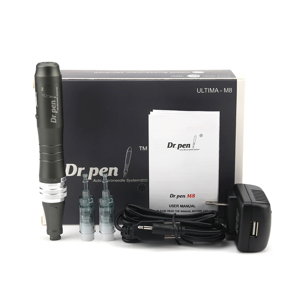 2020 цифровой 6 уровней скорости microneedling dermapen dr ручка ultima M8 со светодиодным
