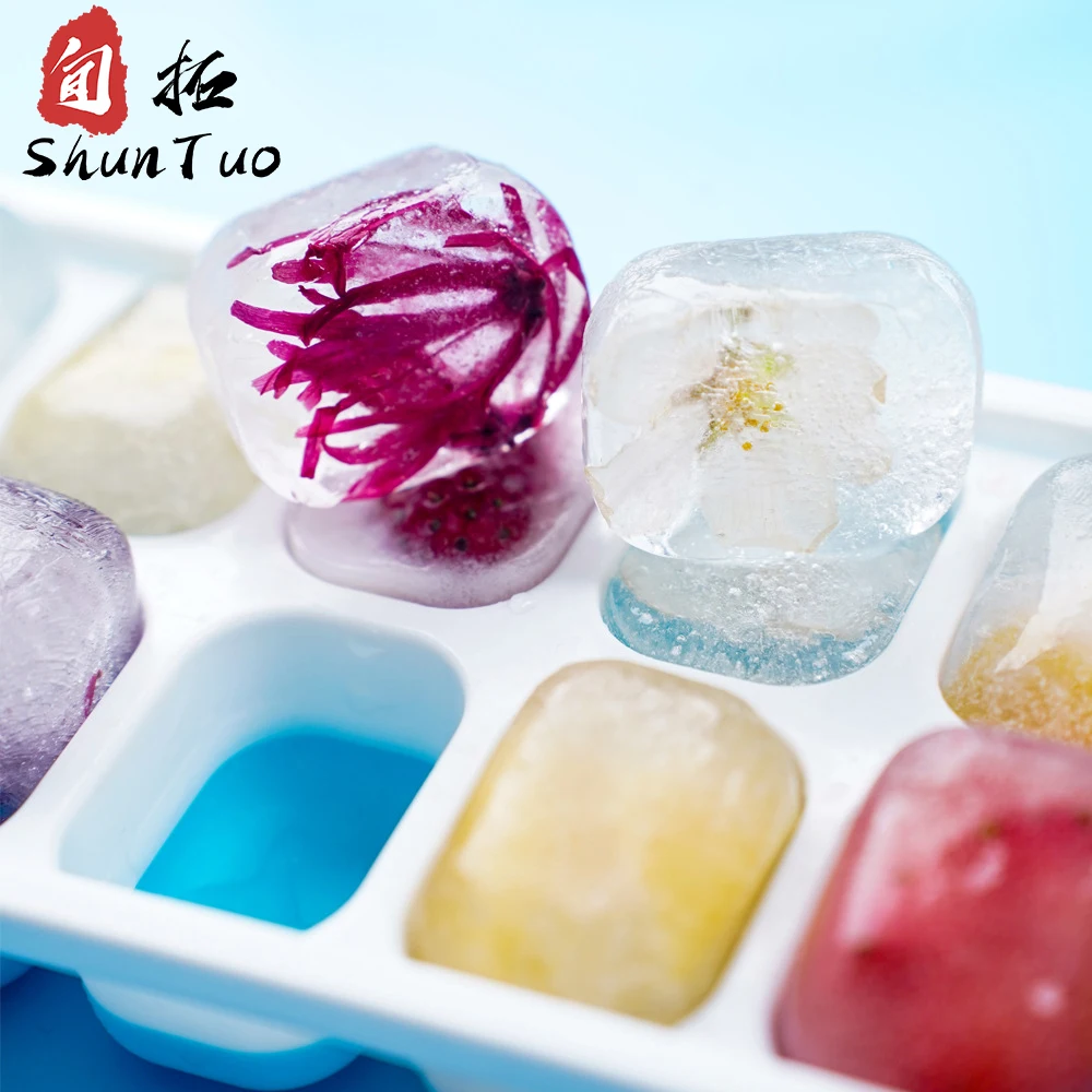 14 cells colorful home use thermos tray for ice making chocolate fruit ice-cream mold ice cube molds