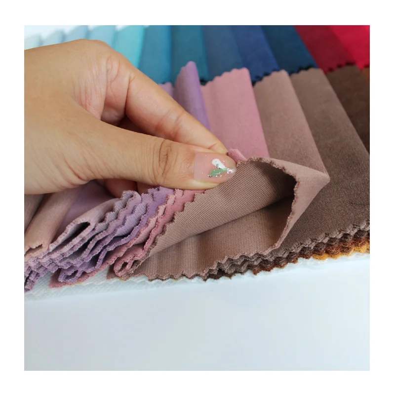 Recycled polyester knit upholstery for sofas holland velvet sofa fabric velour furniture fabric