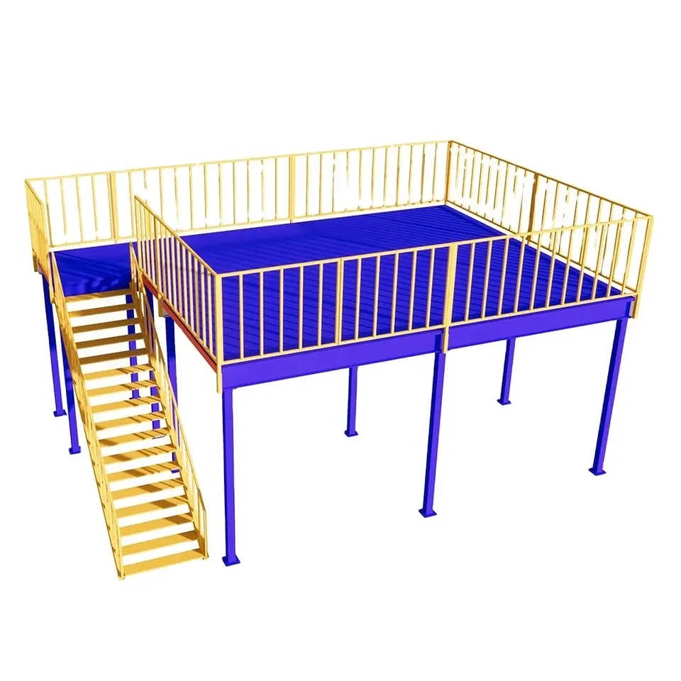 Metal mezzanine floor decking for warehouse steel mezzanine platform