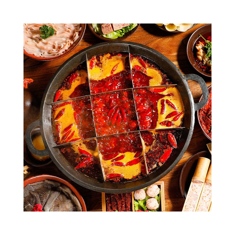 
Hot Sales 200g Dark Liquid Convenient Bagged Hotpot Soup Base for Food 