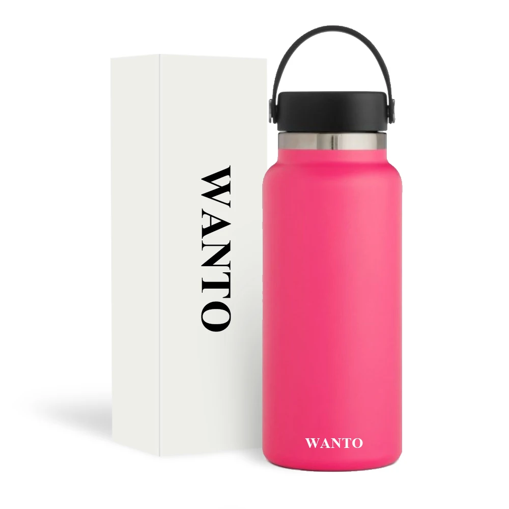 32oz Steel Wide Mouth Insulated Hydro Water Bottle