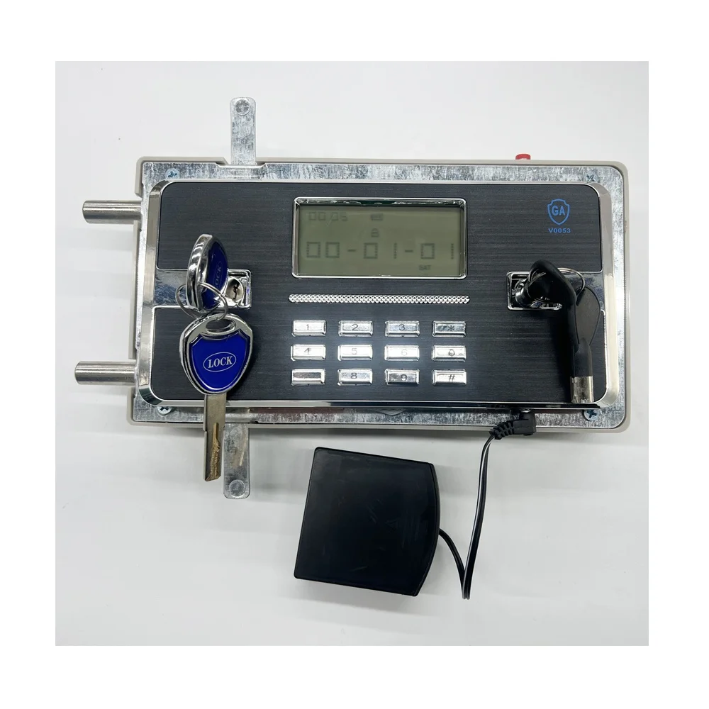 High Security Cabinet Lock,Bank Vault Door Lock with Black Digital Keypad & Double Master keys