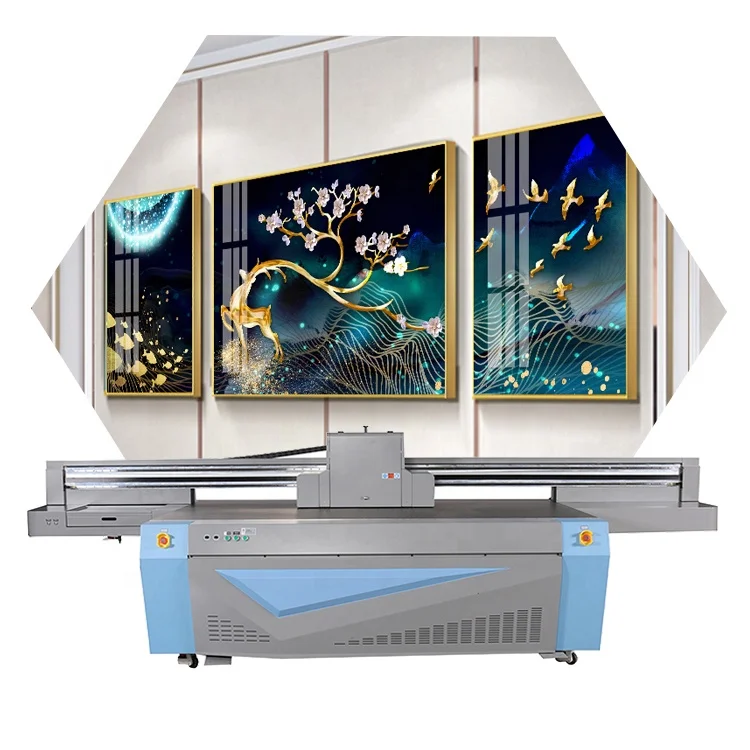 Широкоформатный 2513 УФ планшетный принтер для стекла/керамической плитки/деревянной двери