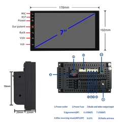 Universal Machine Support HD Video 1080P Format MP3 MP4 Mp5 Gps Stereo Radio 2 Din Android Car Dvd Player