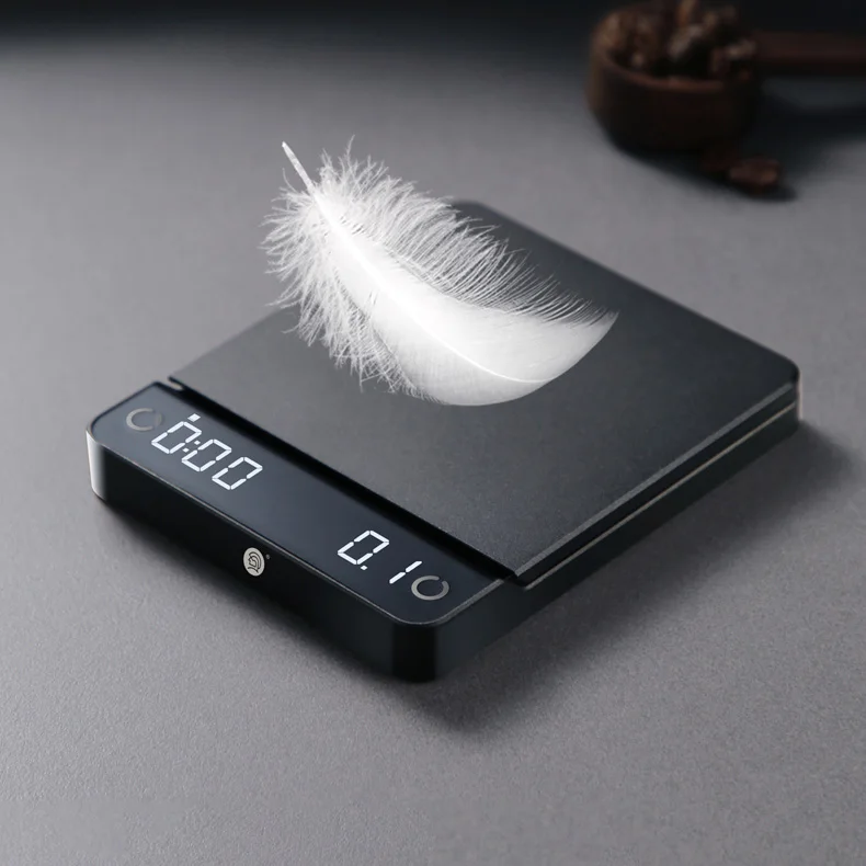 zeroHero 2000g 0.1g Mini Coffee Scale Pocket Personal Scale with Timer Electronic Digital Timer Espresso Coffee Scale