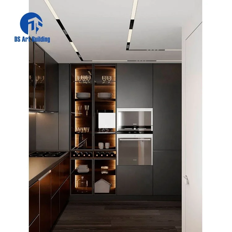DS Italian furniture Smart kitchen cabinets marble aluminum cupboards islands cabinetry modular home modern designs