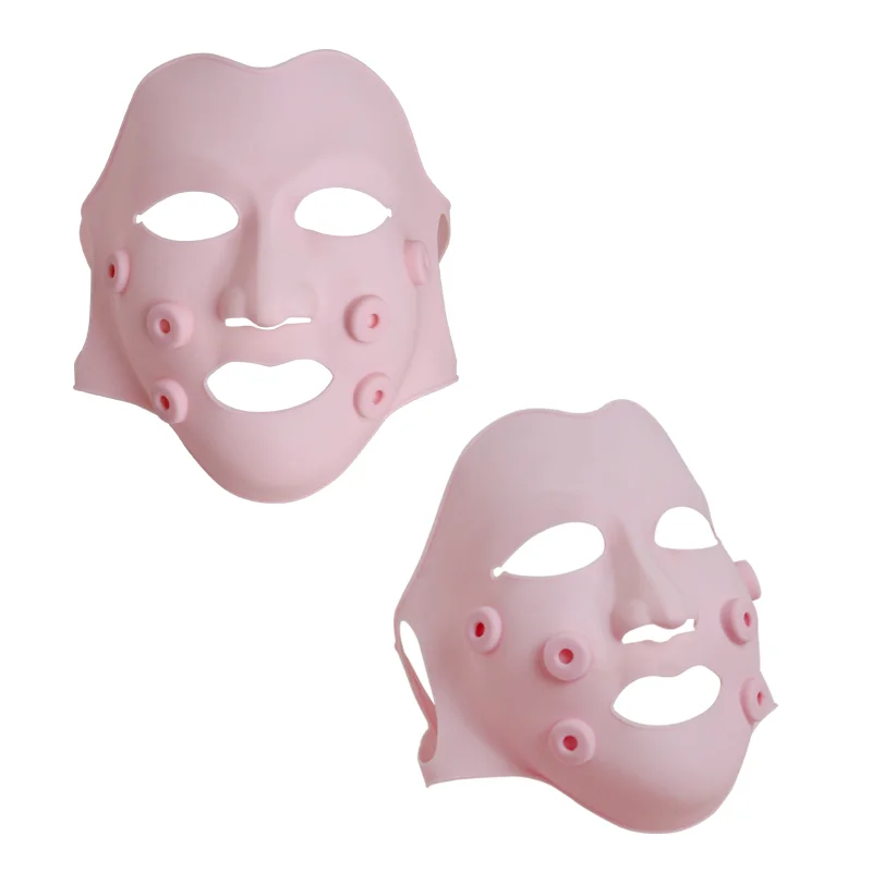 2021 Wholesale New Red Led Light Therapy Face Mask Silicone Electric Vibration Facial Beauty Mask