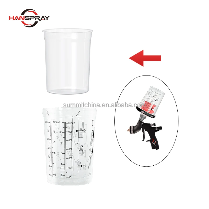 China Wholesale Spray Gun Cup All Model Nozzle Plastic Spray Gun Cup For Car Body