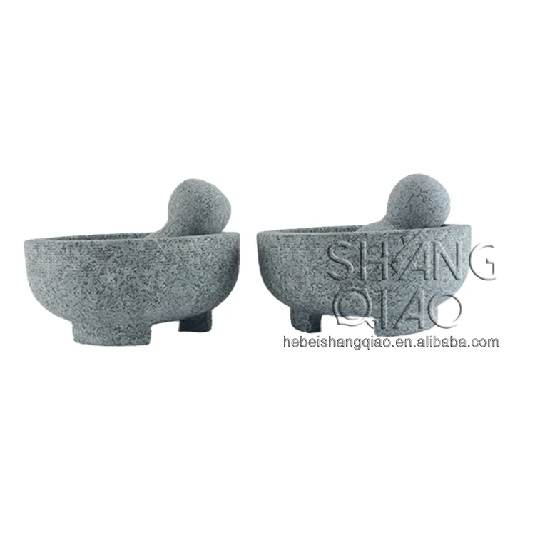 Прямая поставка с завода топ продаж мексиканская кухонная посуда каменные инструменты Molcajete Tejolote 8 дюймов конкурентоспособная