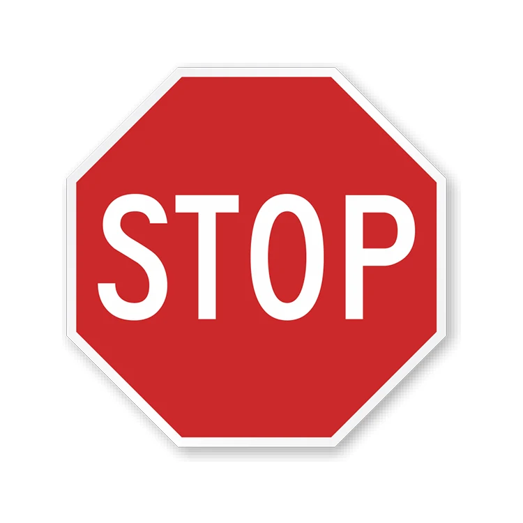 Factory Direct Customized Reflective Aluminum Traffic Warning Stop Sign Road For Safety