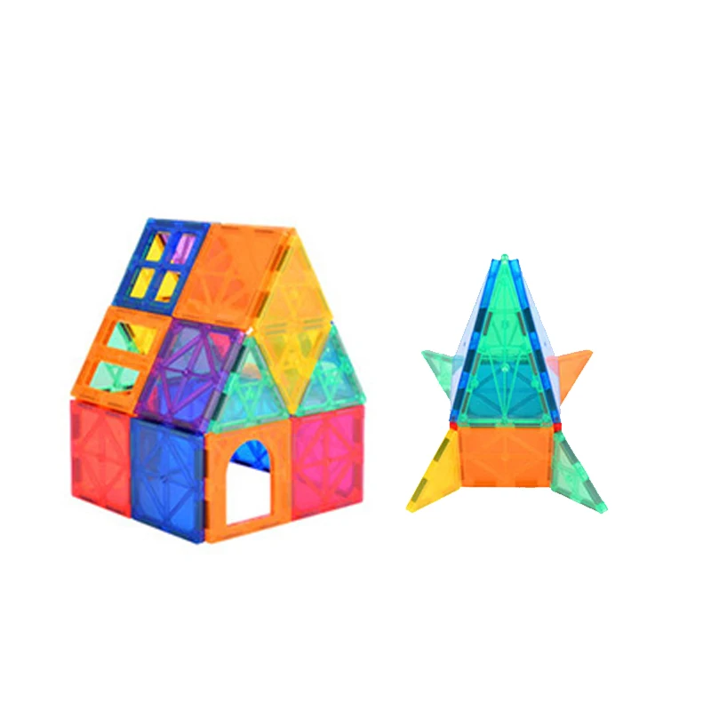 48 pcs magnetic toys,  building block tiles 3D educational magnetic tiles