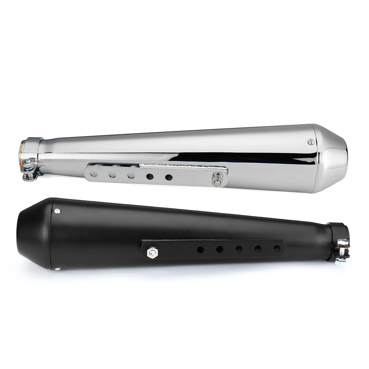 Universal Motorcycle Cafe Racer Exhaust Pipe Escape Board Moto Muffler with Sliding Bracket For Honda For Yamaha For Suzuki