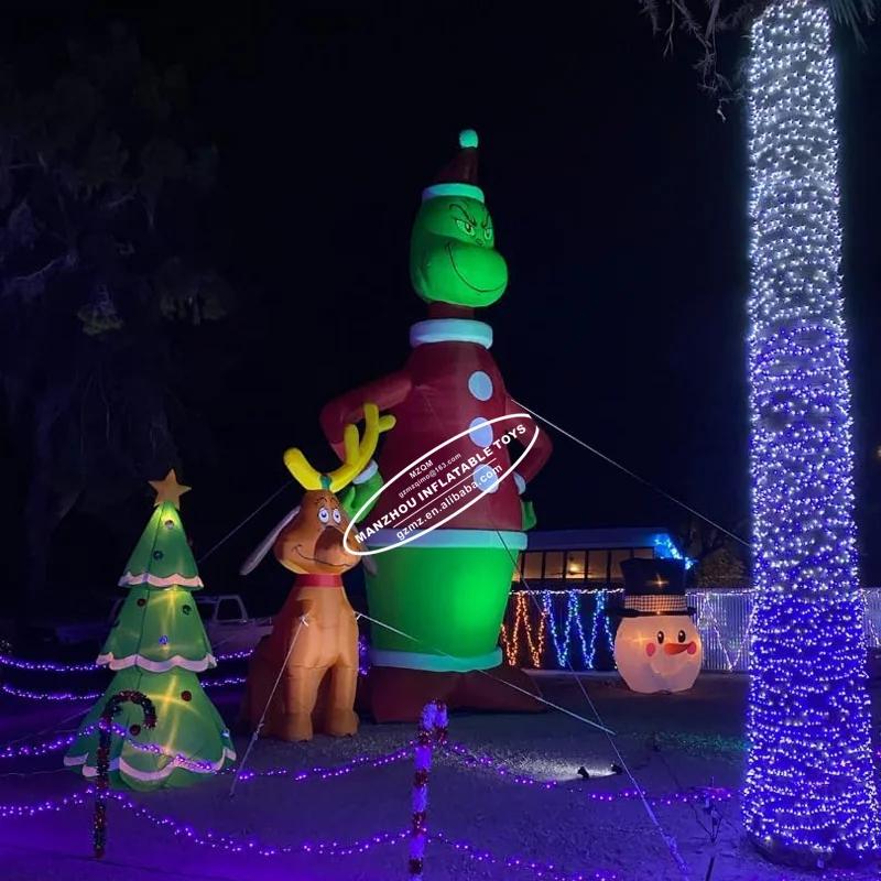 inflatable grinch christmas decoration Xmas Holiday Celebration Party