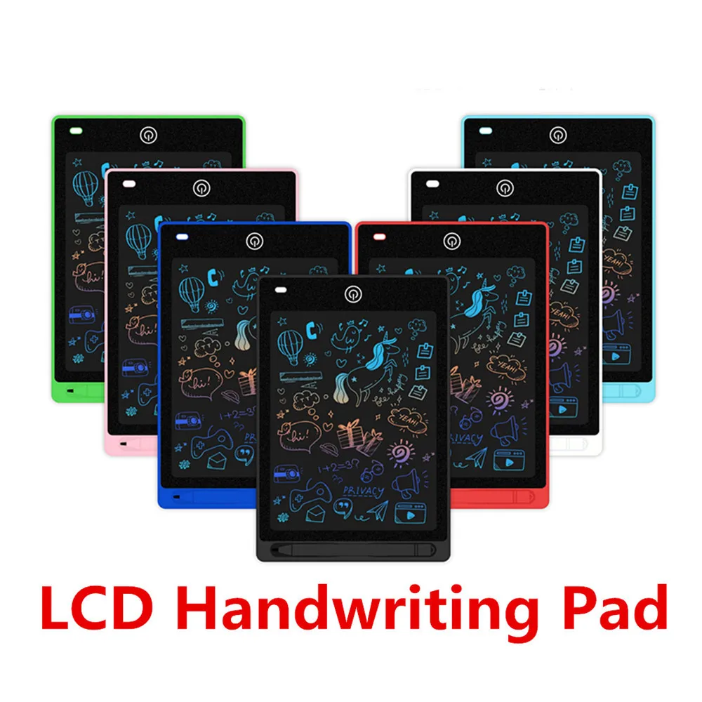 8.5 Inch  Writing Tablet Electronic Drawing Pad Educational Learning Gift 3-8 Year Old Girls Boys Style Memo Pads Painting