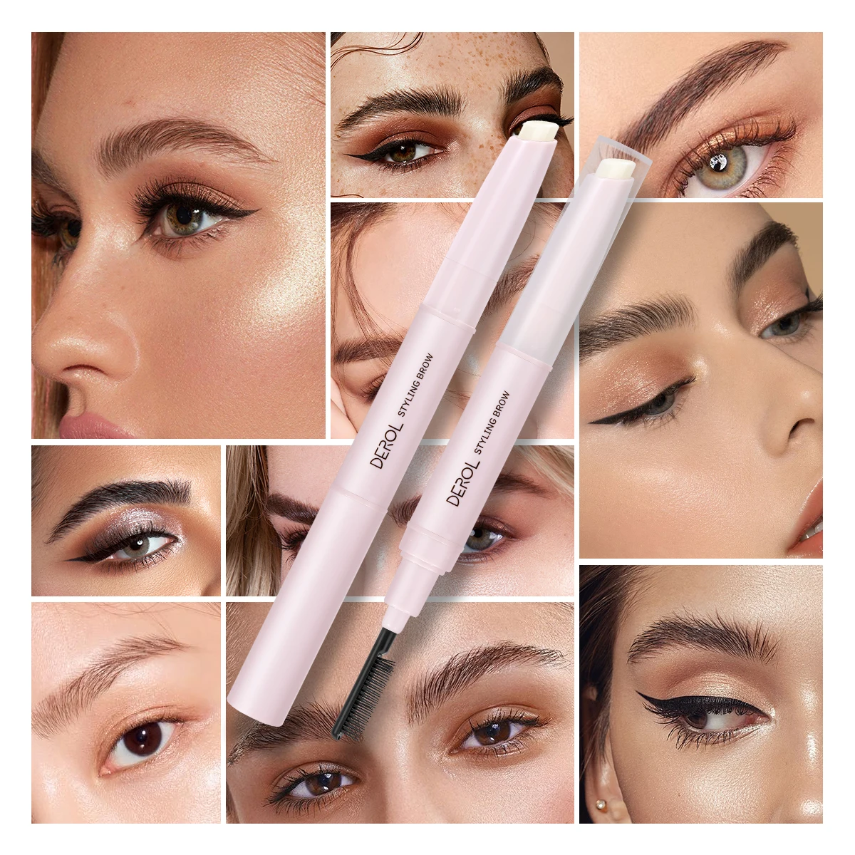 Vegan Hot Sale Natural Soap Brow Styling Wax Private Label Brow Wax Stick Wholesale Brow Soap Pen