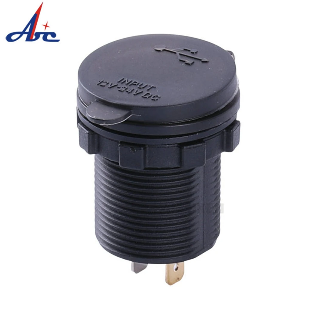 12V USB Outlet 3.0 Dual USB Power Outlet DIY Car Charger Socket with Touch Switch intelligent 12V 24V Fast Charger Waterproof