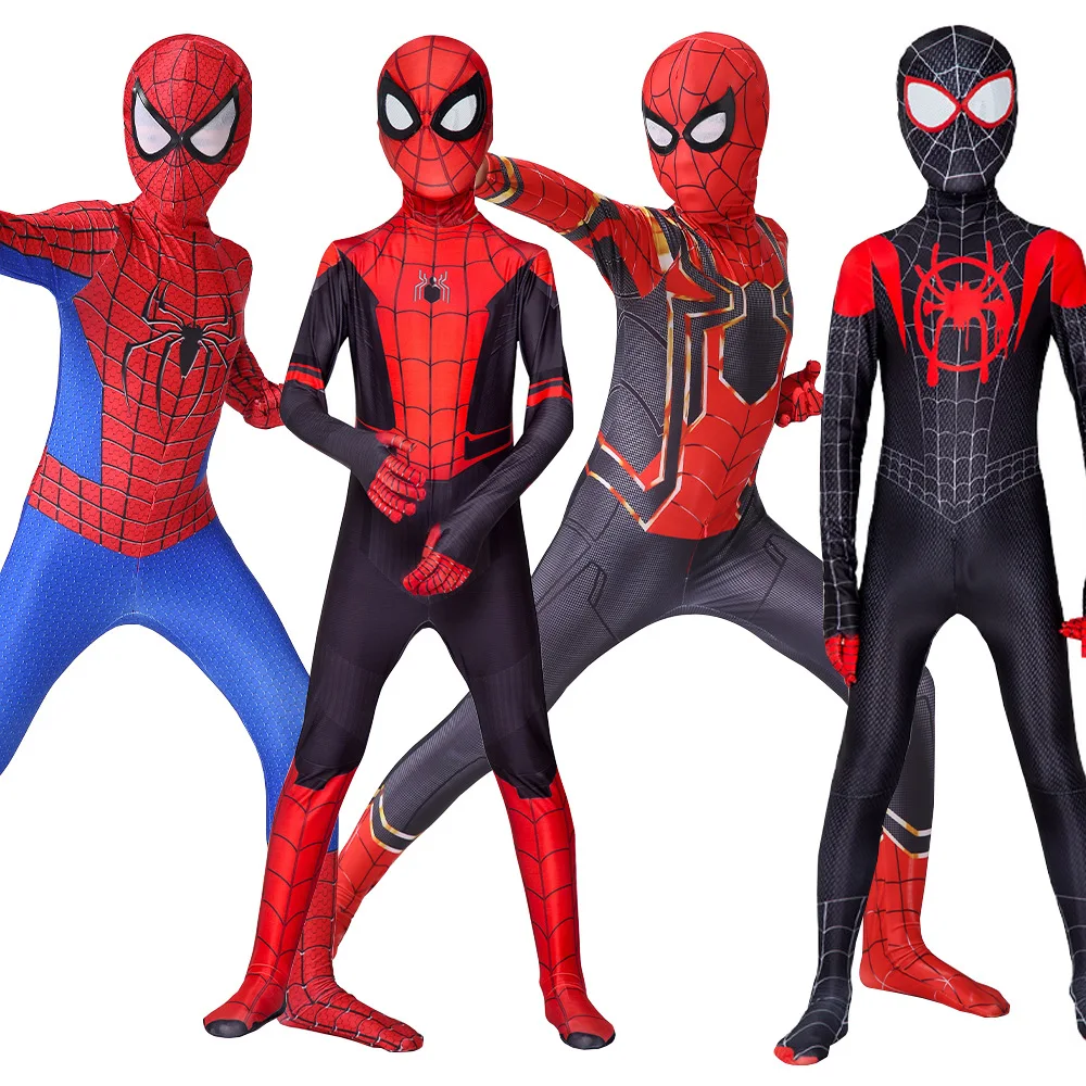 Superhero Costume Set for Halloween 3D Print Spiderman Cosplay Different Styles for Party Includes Top Component