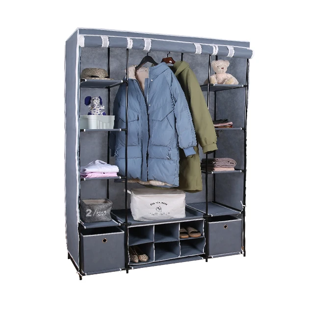 Легкая сборка персонализированный портативный детский пластиковый гардероб для хранения