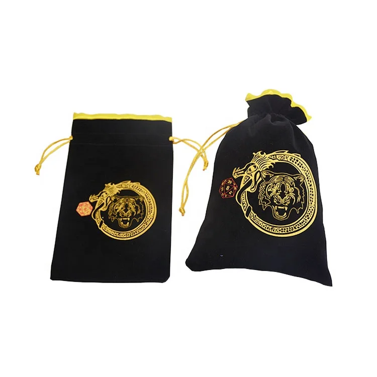 Velvet Game Dice Bag Velvet Divination Tarot Cards Storage Bag