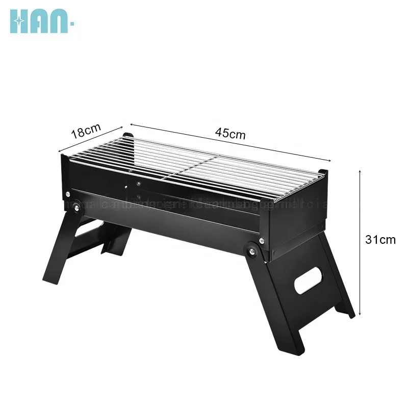 Portable Folding Stainless Steel Bonfire Stove Fire Pit Camping Outdoor For Bbq