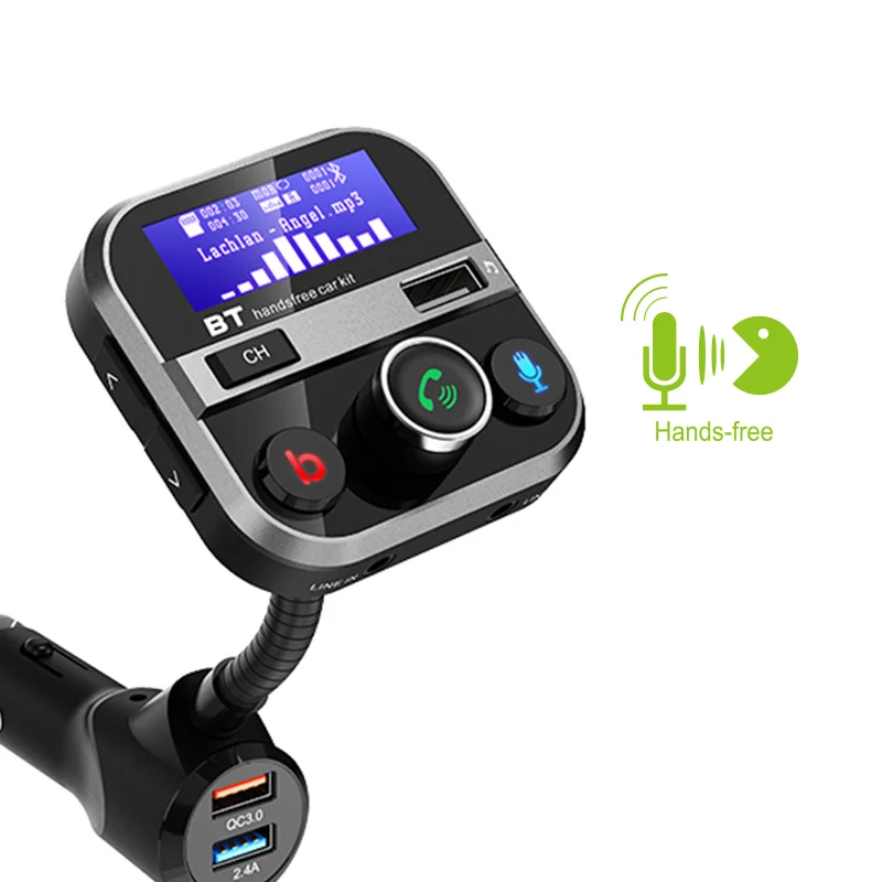 Factory Supply Available Siri Activiation Mp3 Fm Bluetooth Transmitter