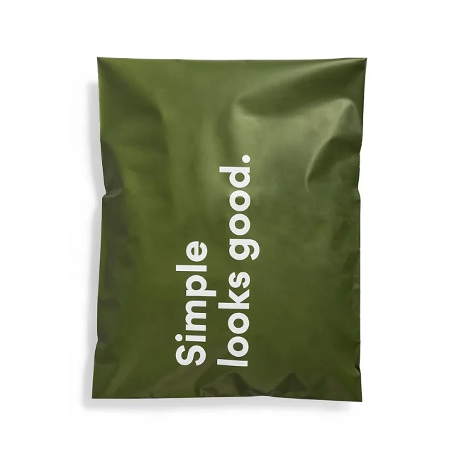 cornstarch based custom logo printed biodegradable  poly mailers mailing bags