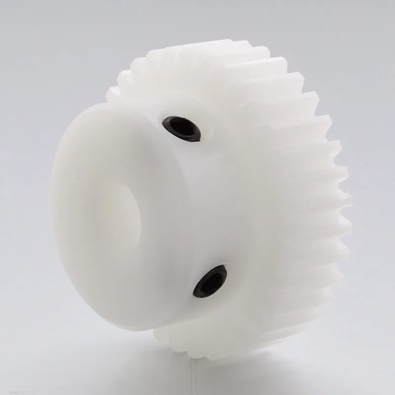 Белая шестерня, 1 форма, 20 зубьев, пластиковая нейлоновая шестерня 1 М20 т, отверстие 4/5/6/7/8/10/12, пластиковая Шестерня для игрушек ZD 0,2 CN;SHN