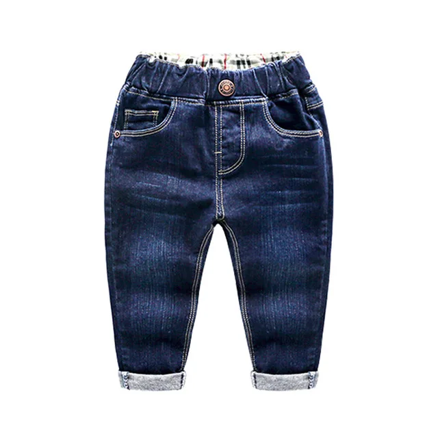 
European fashion elastic pencil denim pants boys kids jeans 