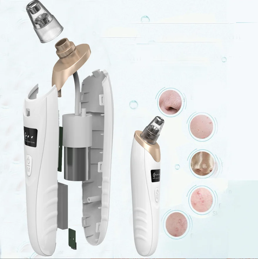 Household Blackhead Remover Rechargeable Pore Vacuum Facial Cleaner Unclogging Pores