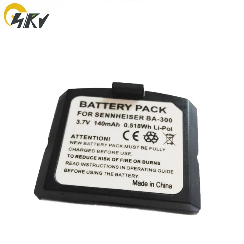 Аккумулятор SIRYAKKU 140 мАч BA300 Lipo для Sennheiser RI900 RR840 RI410 RS4200 RR4200 HDI830 BA300, аккумулятор для гарнитуры