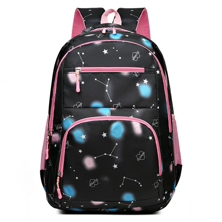 2024 custom black girls school bags children backpacks for teenagers boy