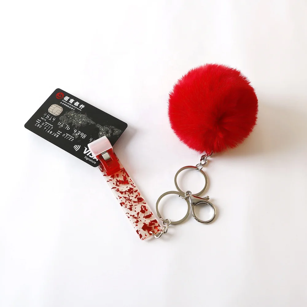 Wholesale Key Chain Nail Clip Credit Debit ATM Card Grabber for Long Nails