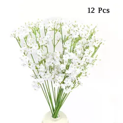 OurWarm White Babies Breath Gypsophila Flowers Artificial Gypsophila DIY Floral Bouquets Arrangement for Wedding Home Decor