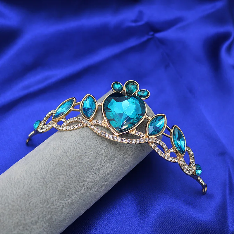 Wholesale Prom Party Accessories Hair Jewelry Children Princess Small Crystal Kids Crown Tiaras