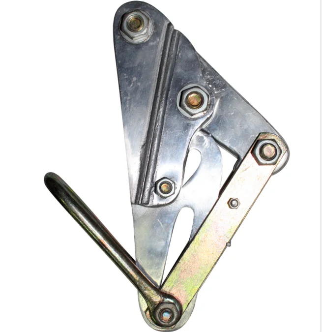 Tight wire gripping for ratchet puller(pulley tackle) steel wire rope grip from 500kg~3000kg