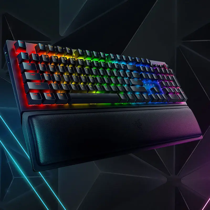 Проводная игровая клавиатура Razer blackтна V3, бесшумная Механическая игровая клавиатура RGB chroma usb Green razer