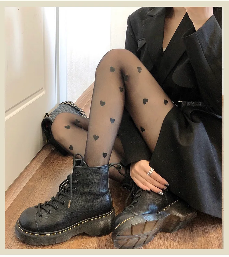 High Quality Womens Tights Leggings High Waist Transparent Printed Stocking Korean Seamless Tall Fashion Charm Pantyhose