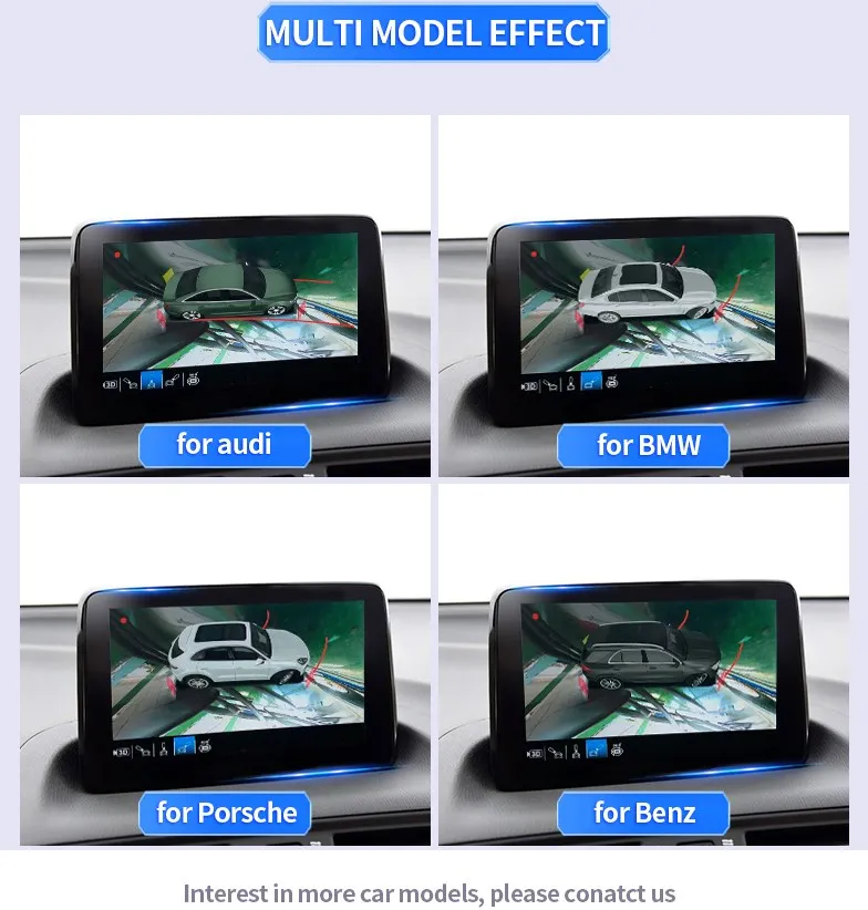 HD night vision bird view 360 degree bird view car camera system manufacturer for A6