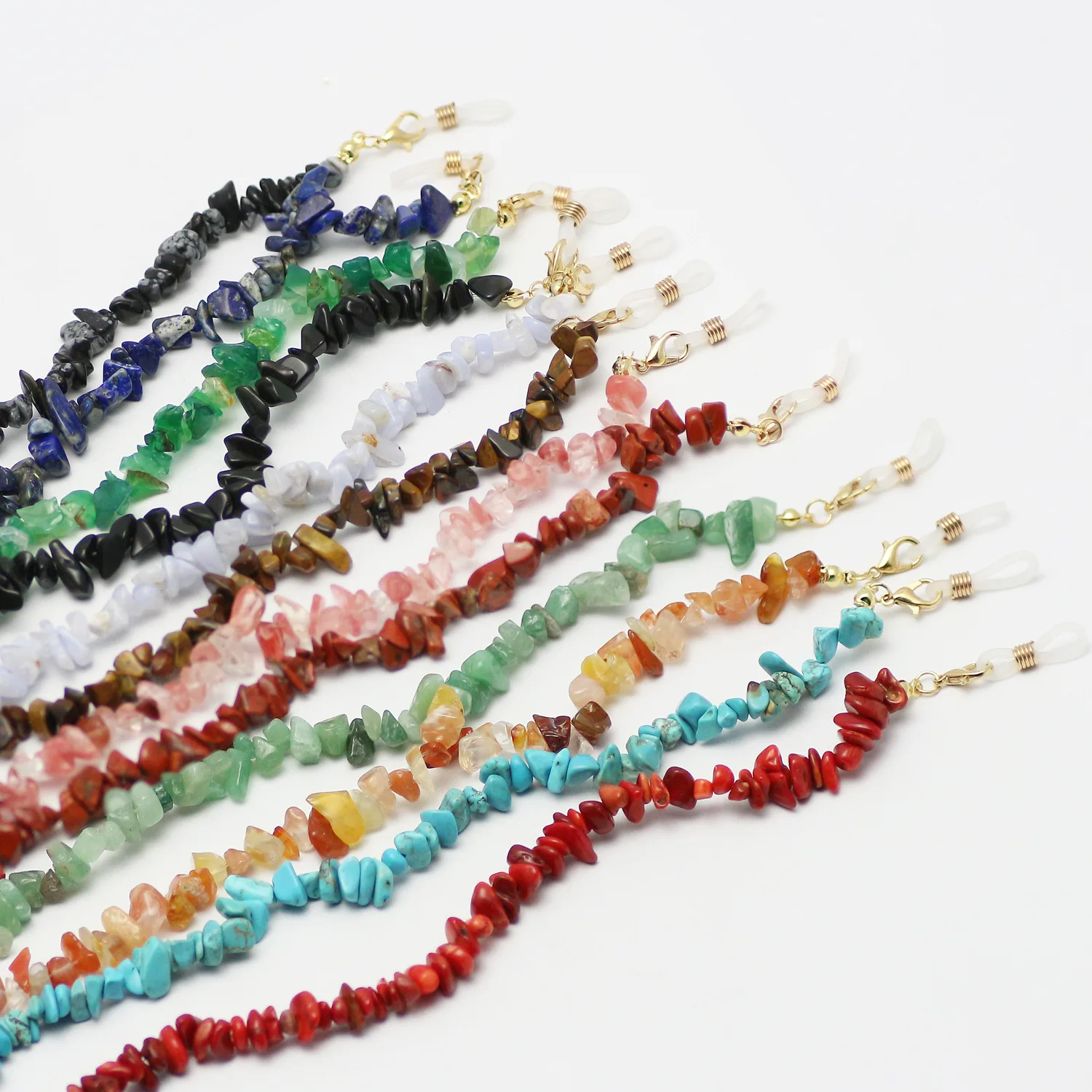 OEM Length rose quartz turquoise Eyewear Sunglasses Chains Accessories  Eye Glasses Cord Holder Strap Rope eyeglasses Chain