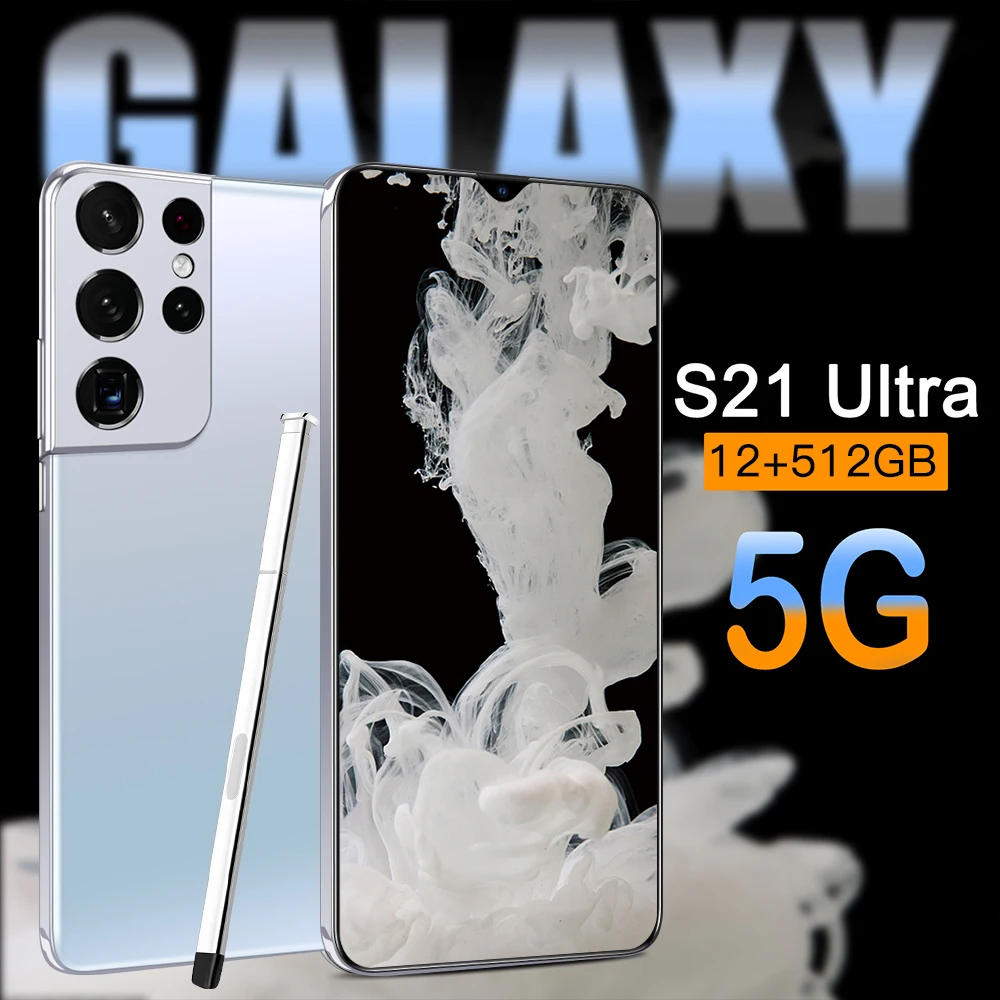 Global version original S21 Ultra 12GB+512GB Android smartphone With stylus Support 4G 5G network Super endurance mobile phone