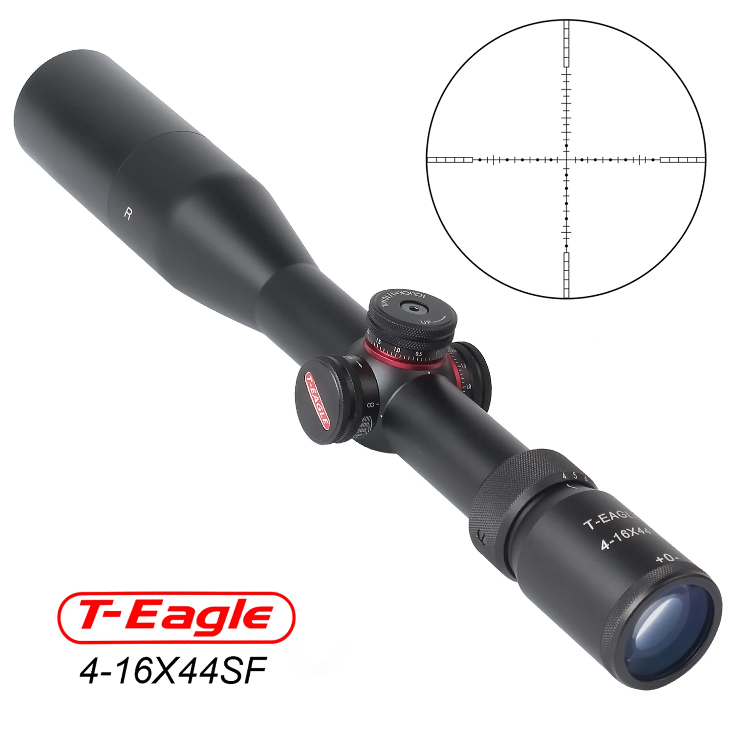  Оптовая продажа пятно T-EAGLE R 4-16x44 SF прицел с красной точкой 11 мм или 20 крепление для pcp воздушный пистолет