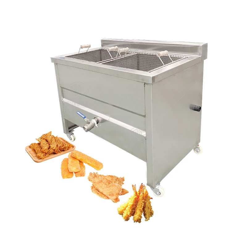 Freidora Industrial Frutos Secos French Fries Machine Freidora Electric Dos Cubas