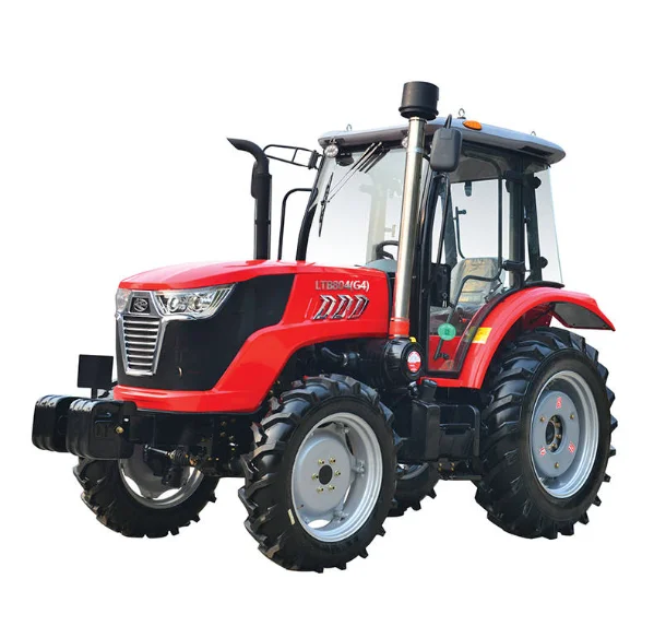 LUTONG Small Farming Tractor 60HP LTB604 4x4 Wheel Tractor with Enclosed Cabin Popular in America