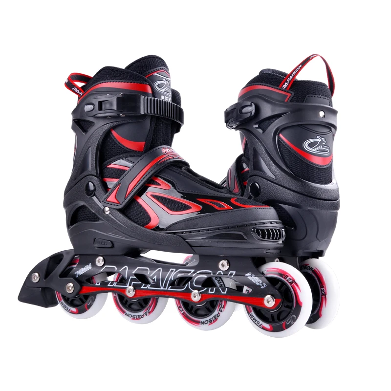 Papaison Best Sale Colorful Removable 82A PU 4 Wheels Flashing Roller Skate Shoes Patinage Inline Skates In Stock