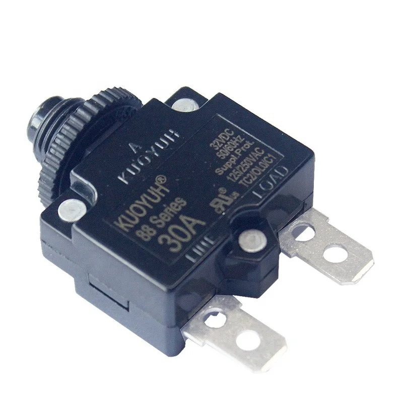 KUOYUH 88 series 10A manual push button reset KC cert fuse circuit breaker (1600424798186)