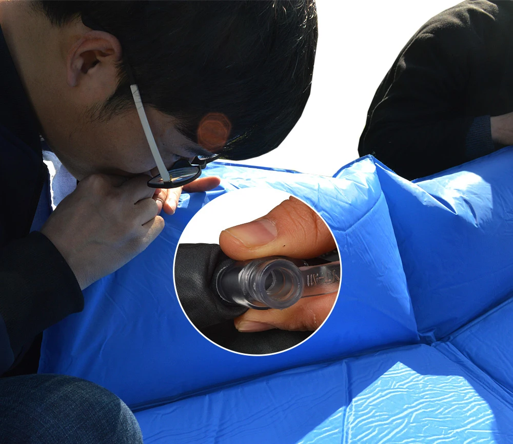 HOT SELLING Outdoor camping Self-inflated sleeping mat/pad