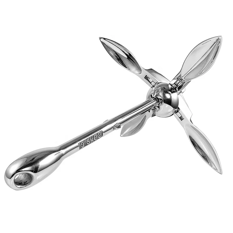 316 Stainless Steel Boat Anchor Folding Anchor 2023 Umbrella Hardware Anchor Ship Accessories